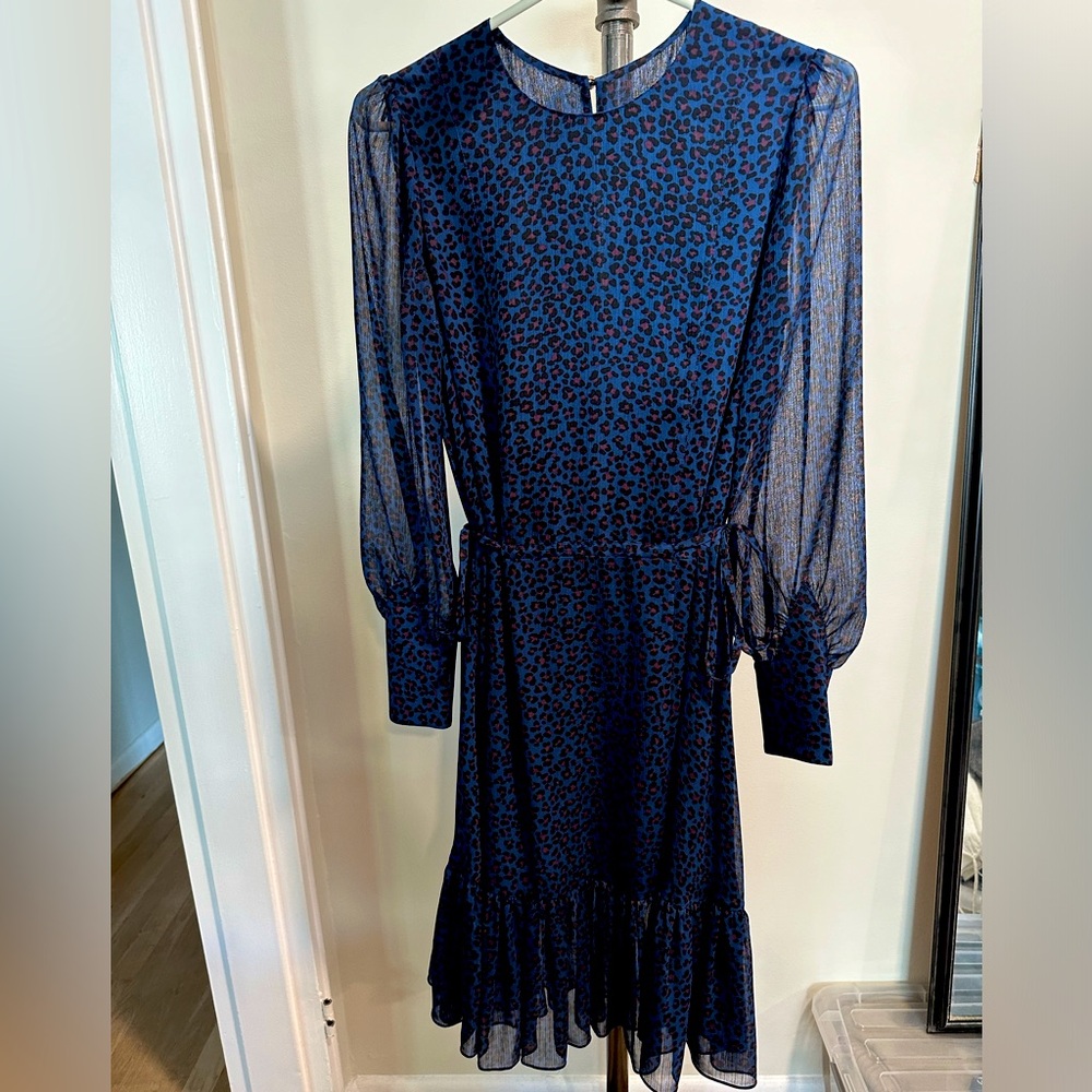 Chiffon Cheetah Print Dress